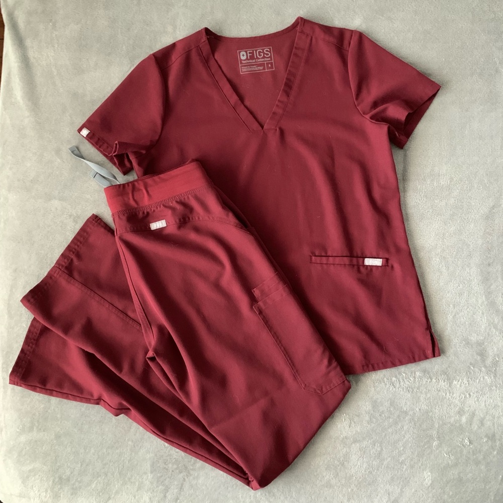 Figs scrub set - Burgandy - Casma S - Kade S/T